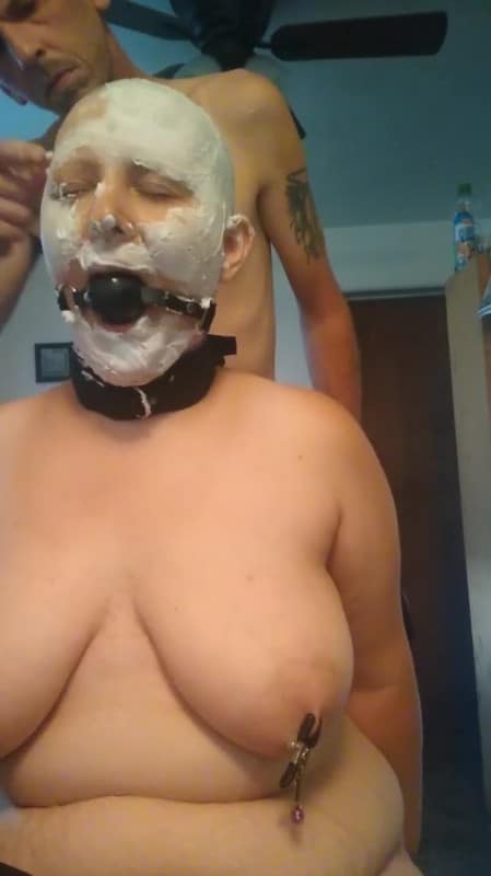 Bdsm Bbw Getting Razor Shaved Naked